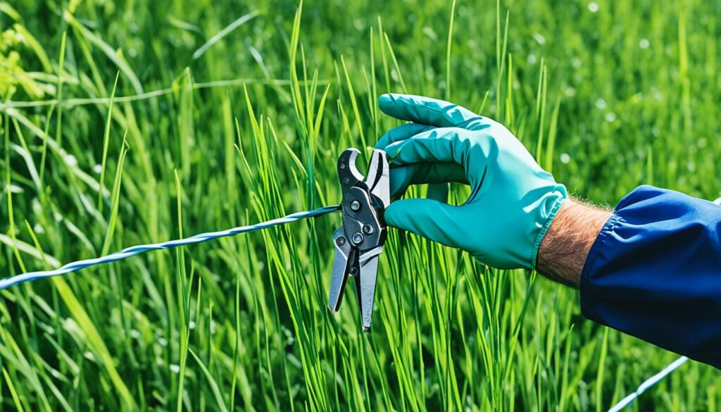 electric fence wire connector repair