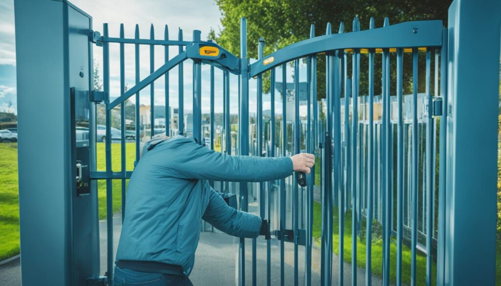 Manual Override Open Automatic Gates by Hand Hik Security